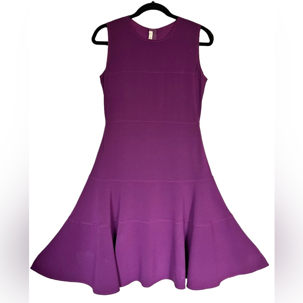 ❌SOLD❌Prada Purple Sleeveless Fit & Flare Midi Dress Size IT 42 - Picture 12 of 17